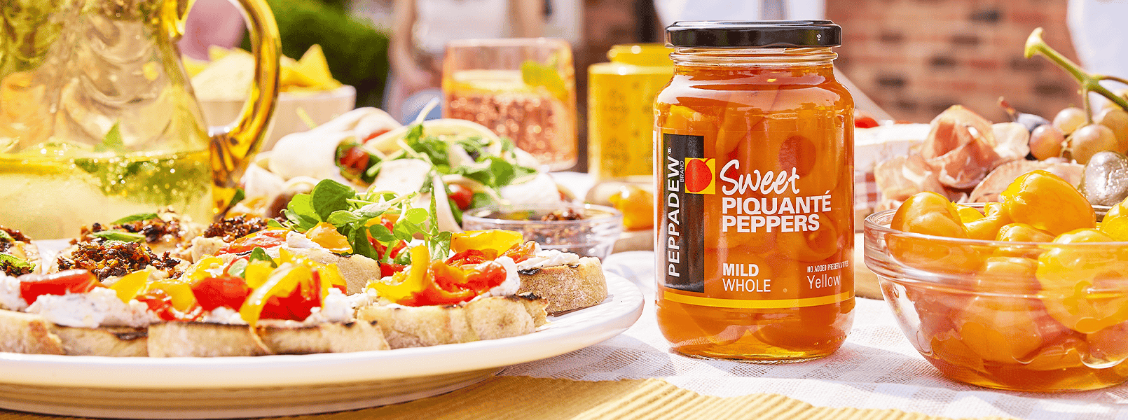 Experience the sweet heat of PEPPADEW® Yellow Piquanté Peppers.